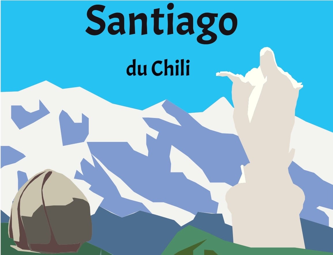 Affiche Santiago du Chili